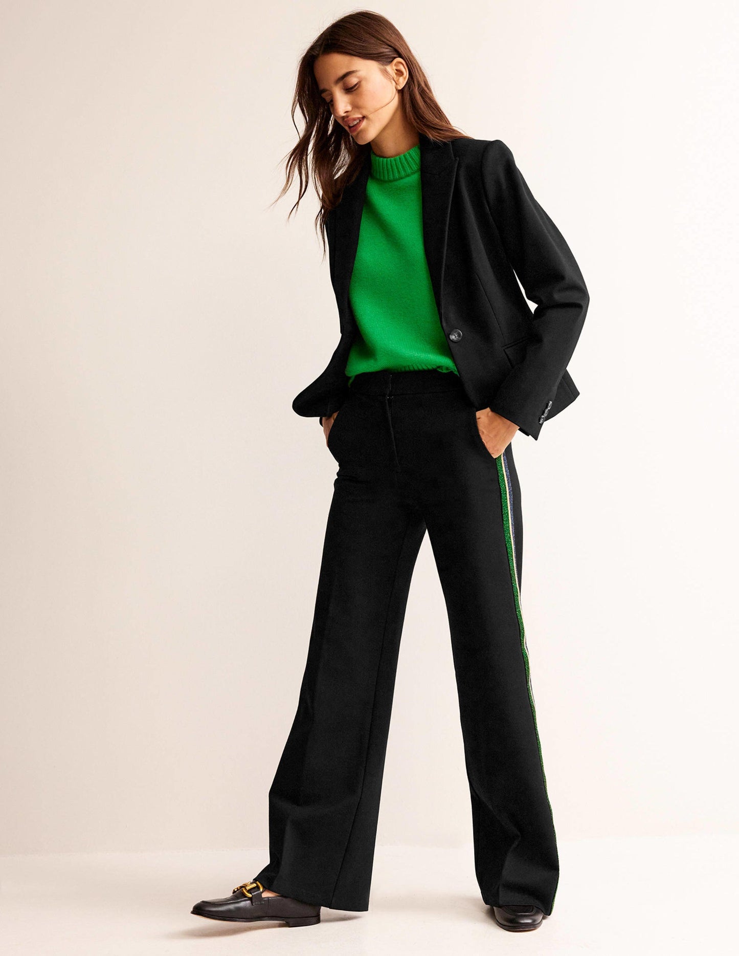 Canonbury Ponte Blazer-Black