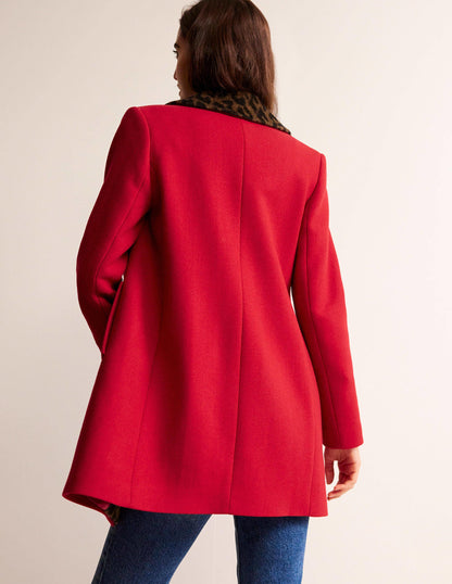 Double-Breasted Wool Coat-Brilliant Red-3