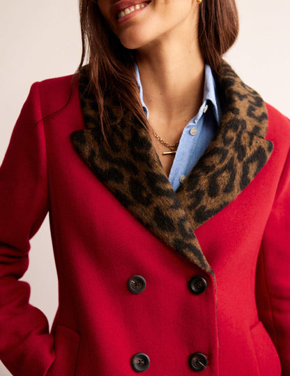 Double-Breasted Wool Coat-Brilliant Red-4