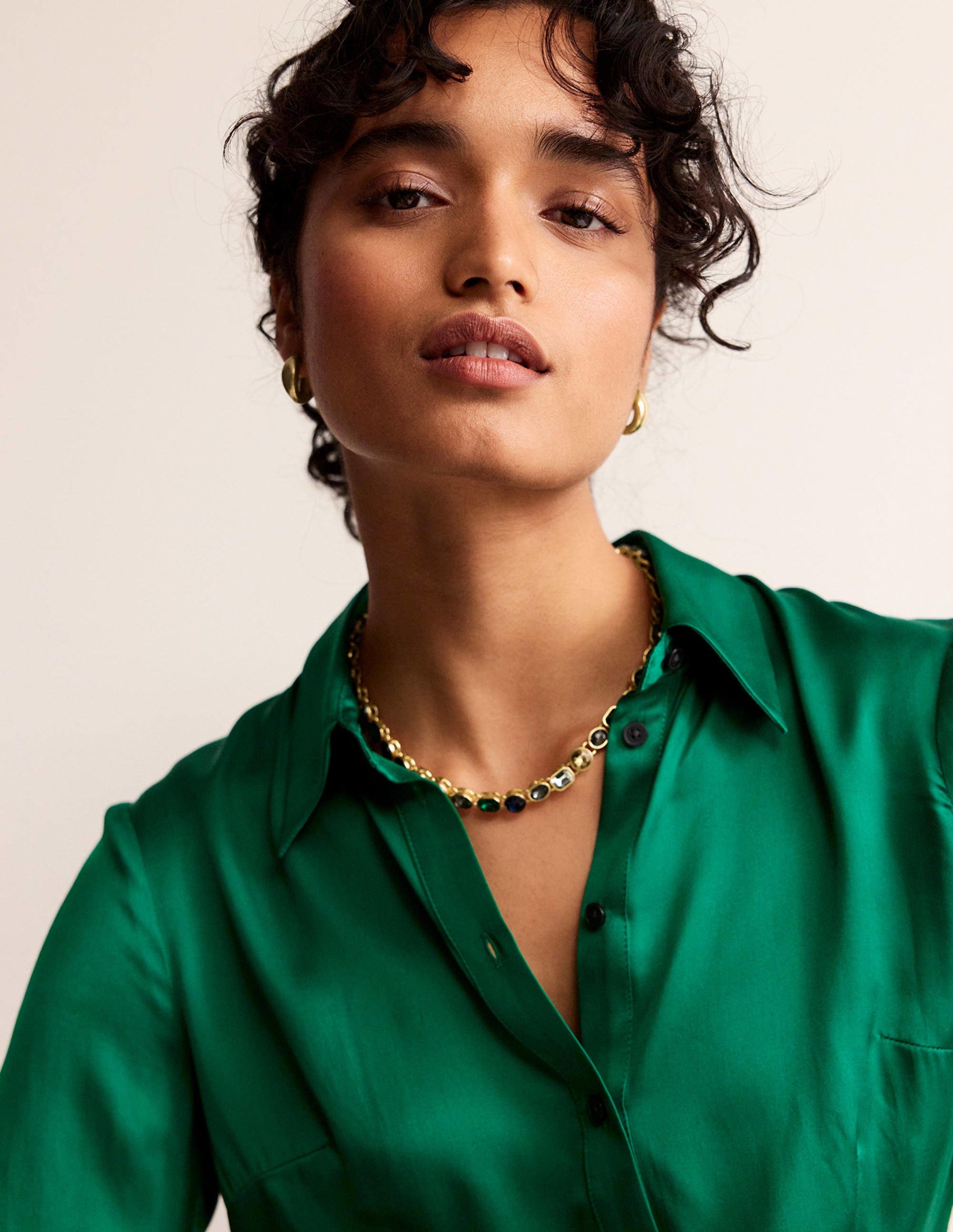 Jewelled Necklace-Blue Multi-1