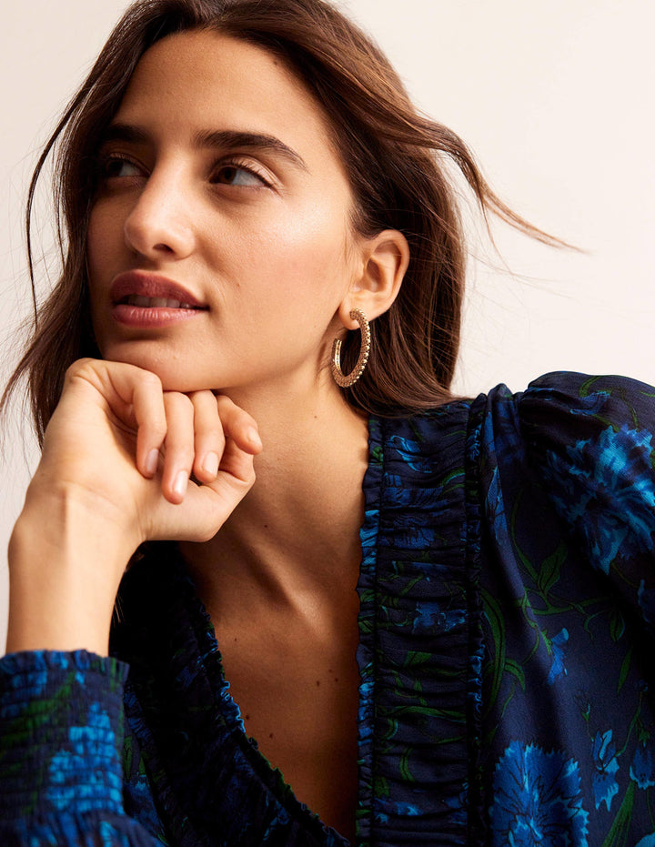 Double Ball Hoops-Gold