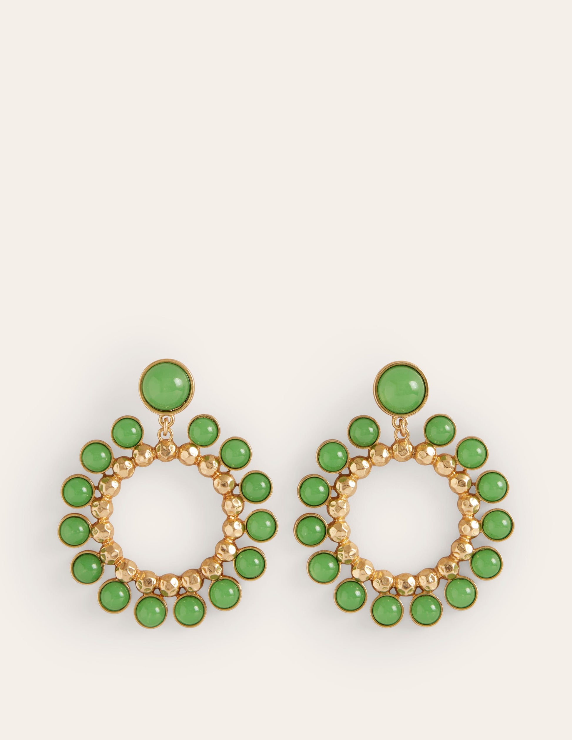 Statement Earrings-Green-2