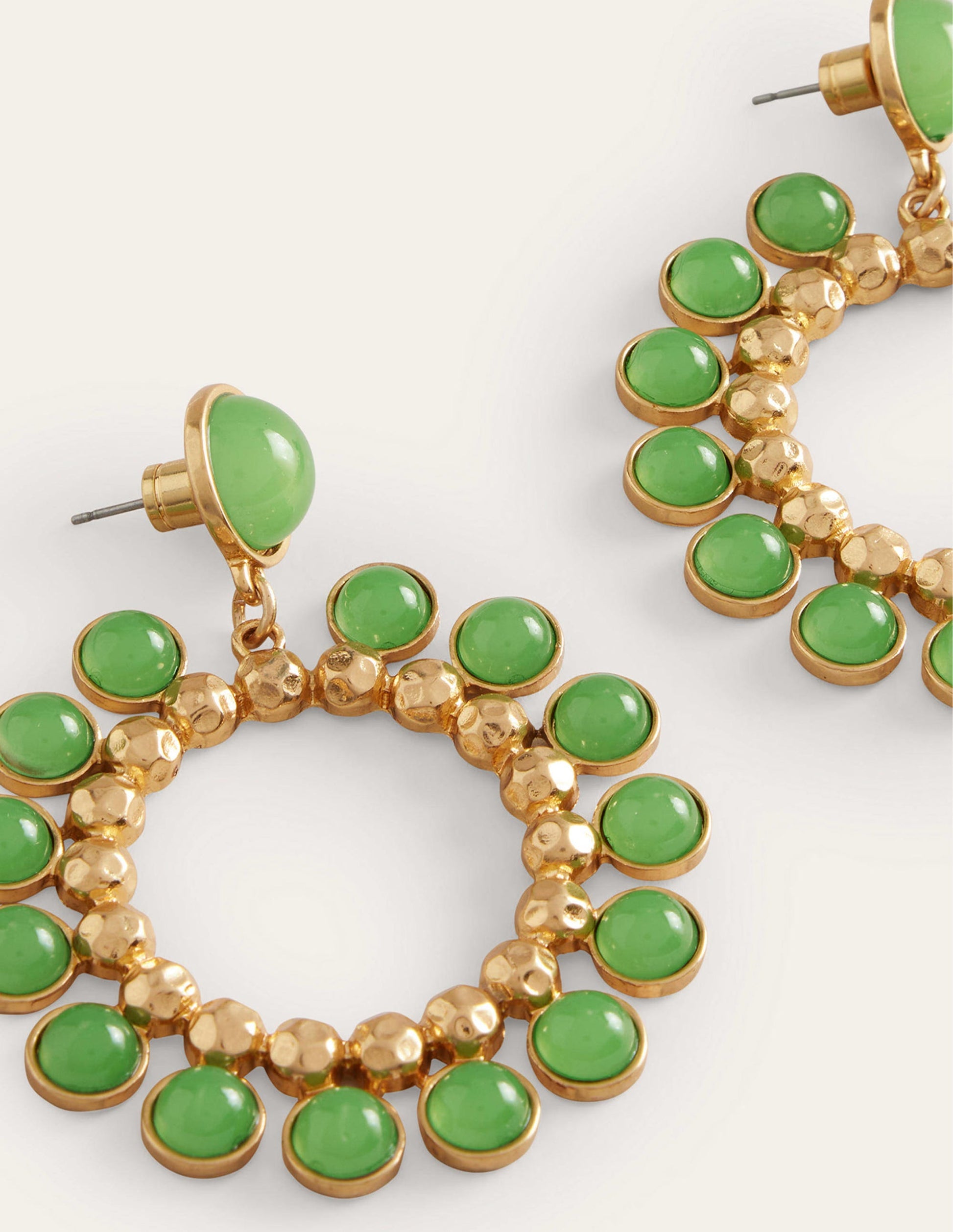 Statement Earrings-Green-3