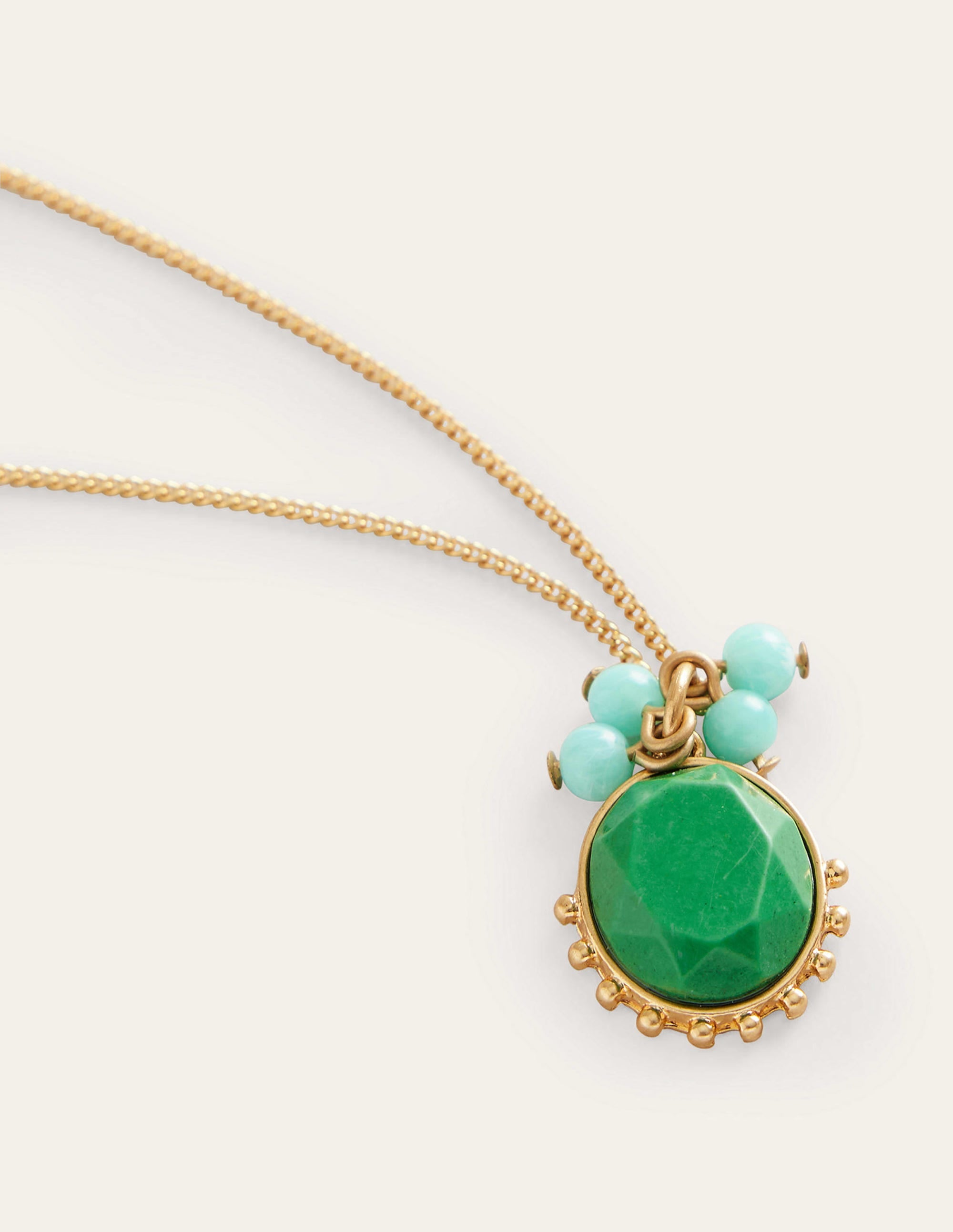 Pendant Necklace-Green - Image 3