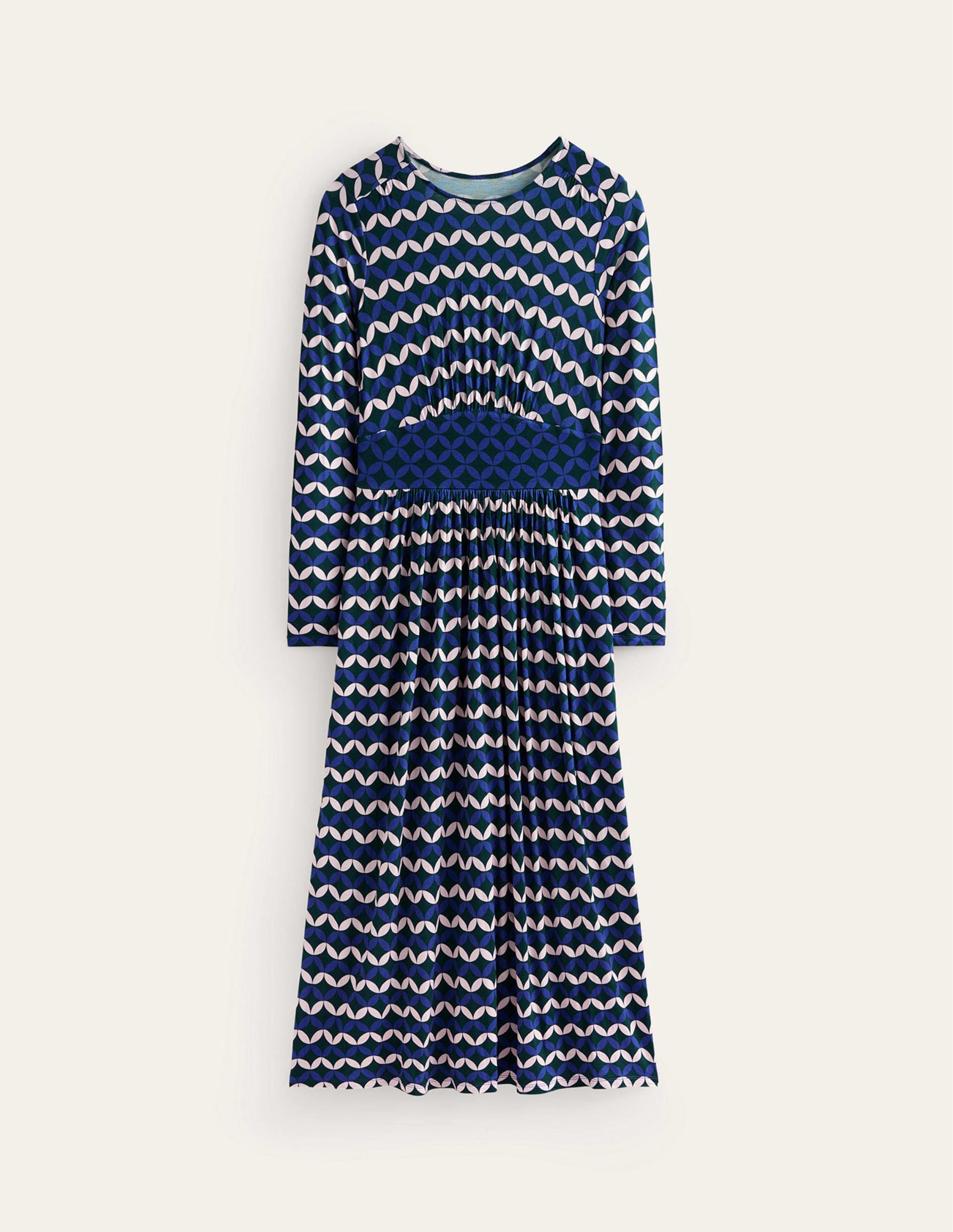 Thea Long Sleeve Midi Dress-Surf The Web, Diamond Terrace-6