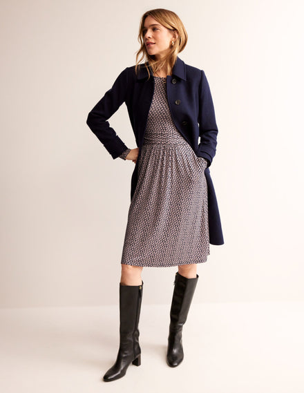 Abigail Jersey Dress-Milkshake, Daisy Bud