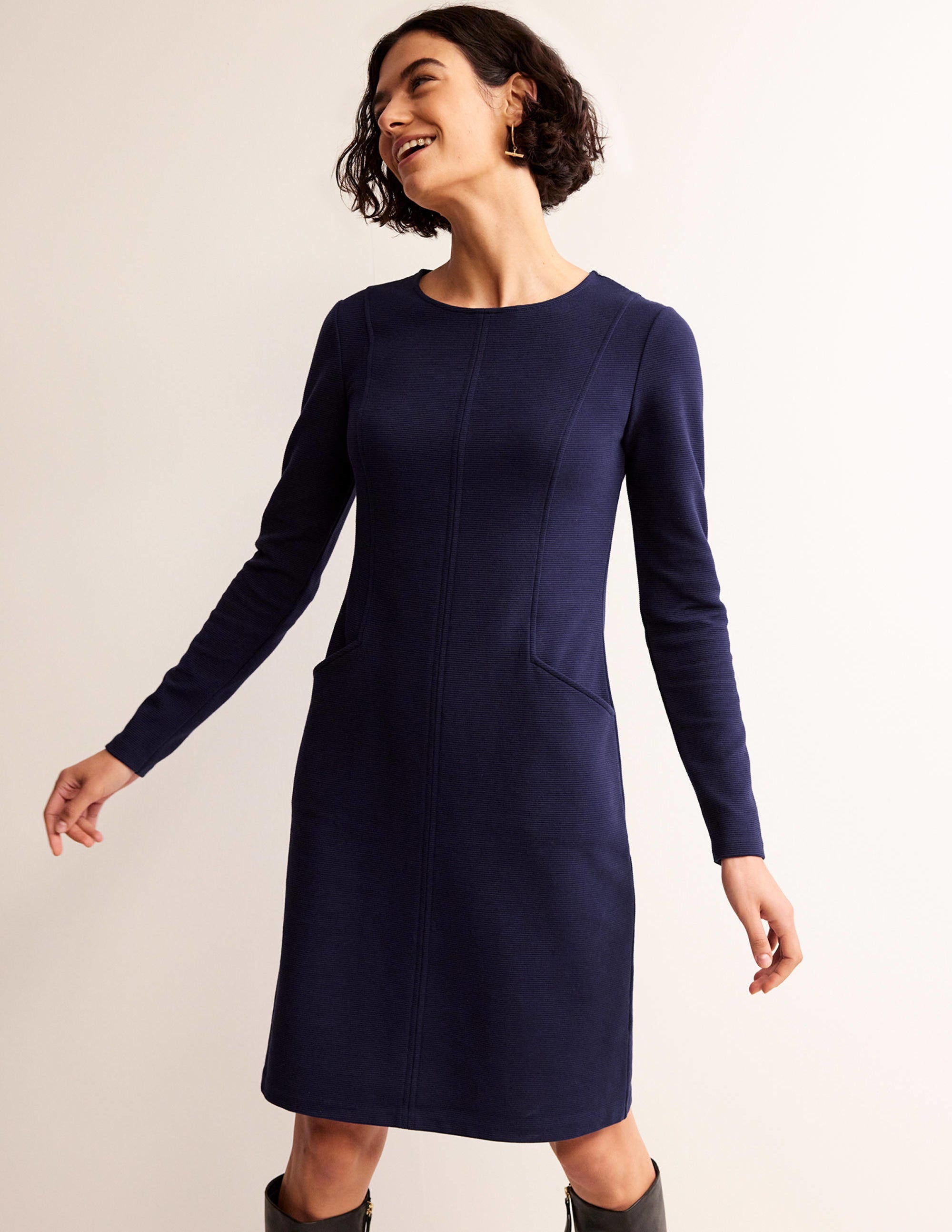 Ellen Ottoman Dress-Evening Blue - Image 1