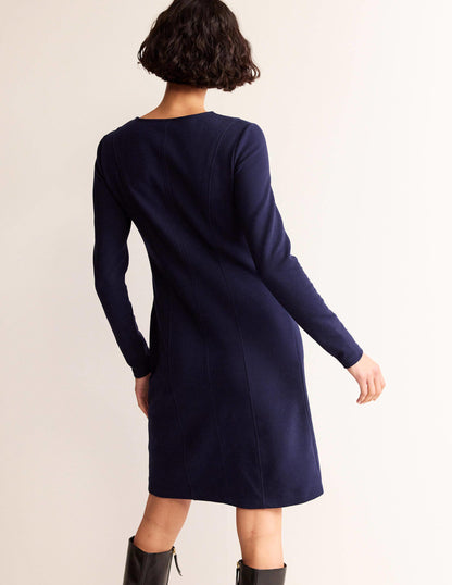 Ellen Ottoman Dress-Evening Blue