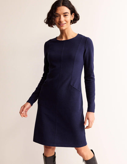 Ellen Ottoman Dress-Evening Blue