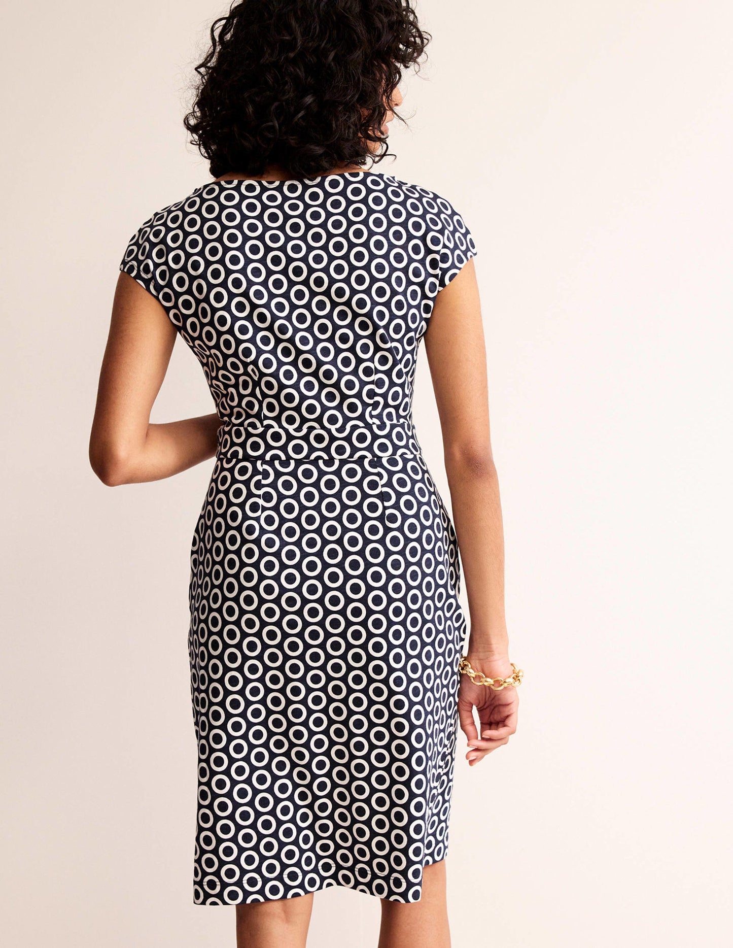 Florrie Jersey Dress-French Navy, Hoops