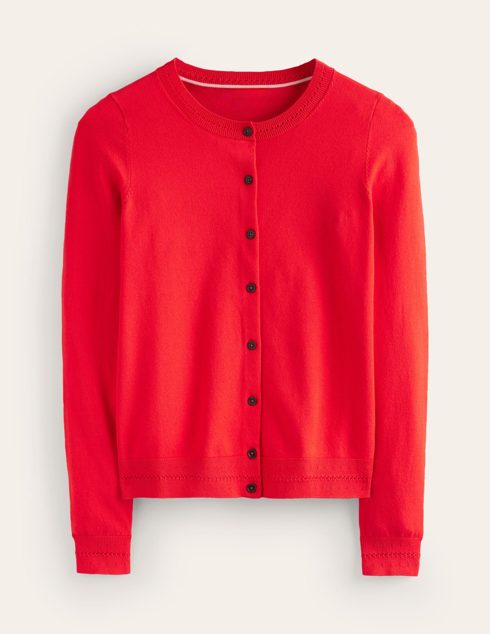 Catriona Cotton Cardigan-Flamenco Red-5