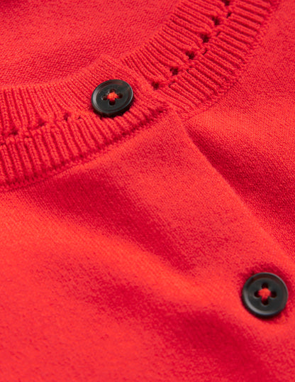 Catriona Cotton Cardigan-Flamenco Red-6