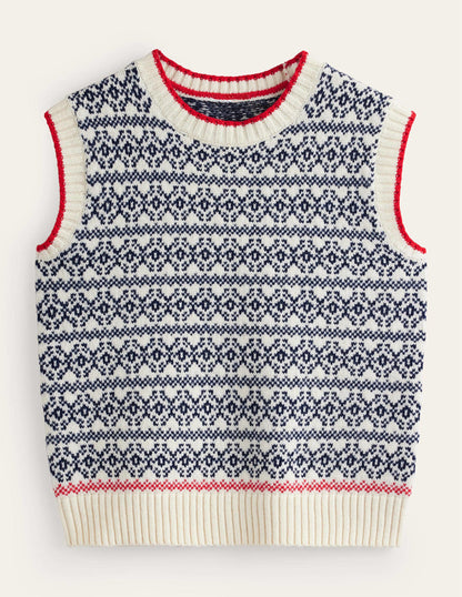 Eleanor Fair Isle Tank-Warm Ivory-8