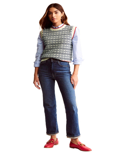 Eleanor Fair Isle Tank-Warm Ivory-5