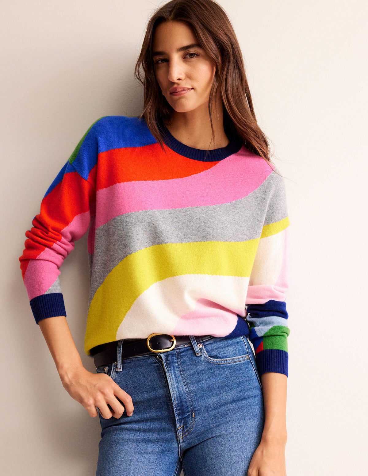 Lydia Cashmere Jumper-Multi Swirl-2