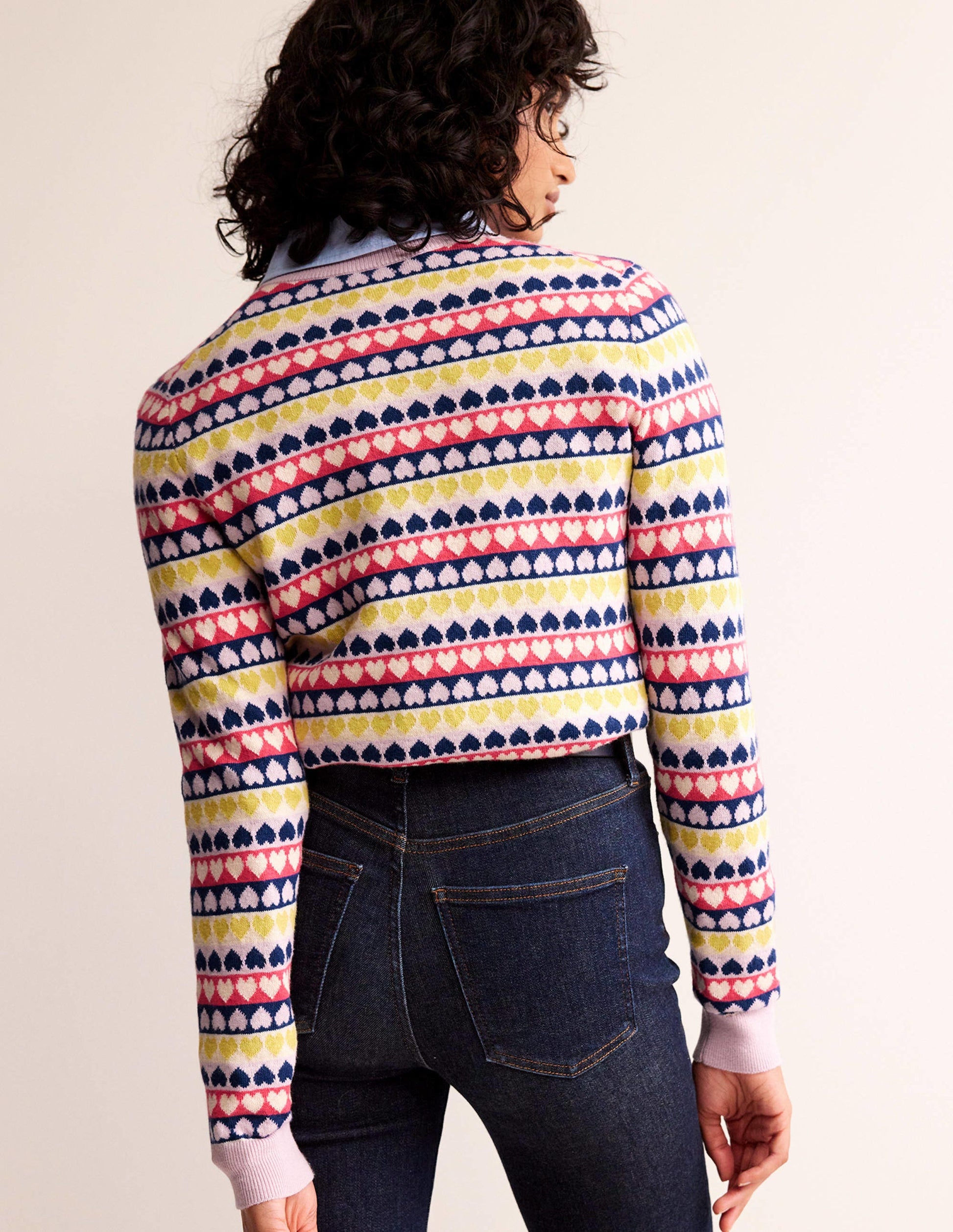 Isabel Heart Fair Isle Jumper-Multi, Ivory Geo Heart-3