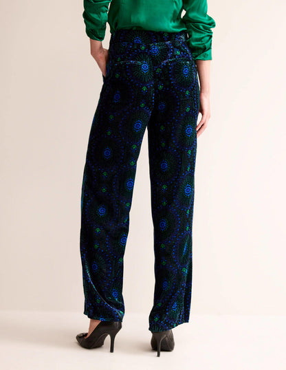 Westbourne Velvet Trousers-Black, Artizian Geo