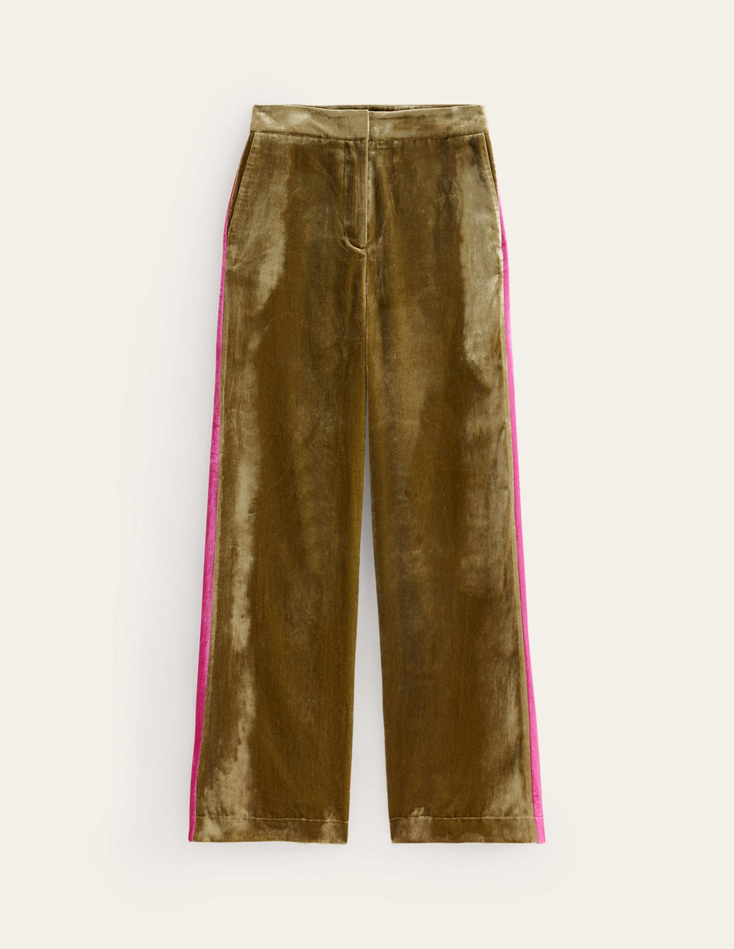 Westbourne Velvet Trousers-Khaki