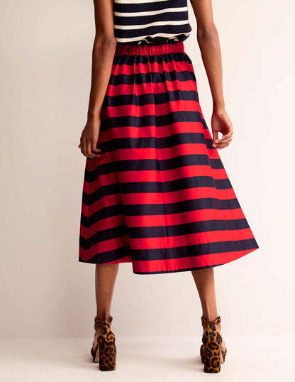 Isabella Cotton Sateen Skirt-Multi, Enchanting Peacock-3