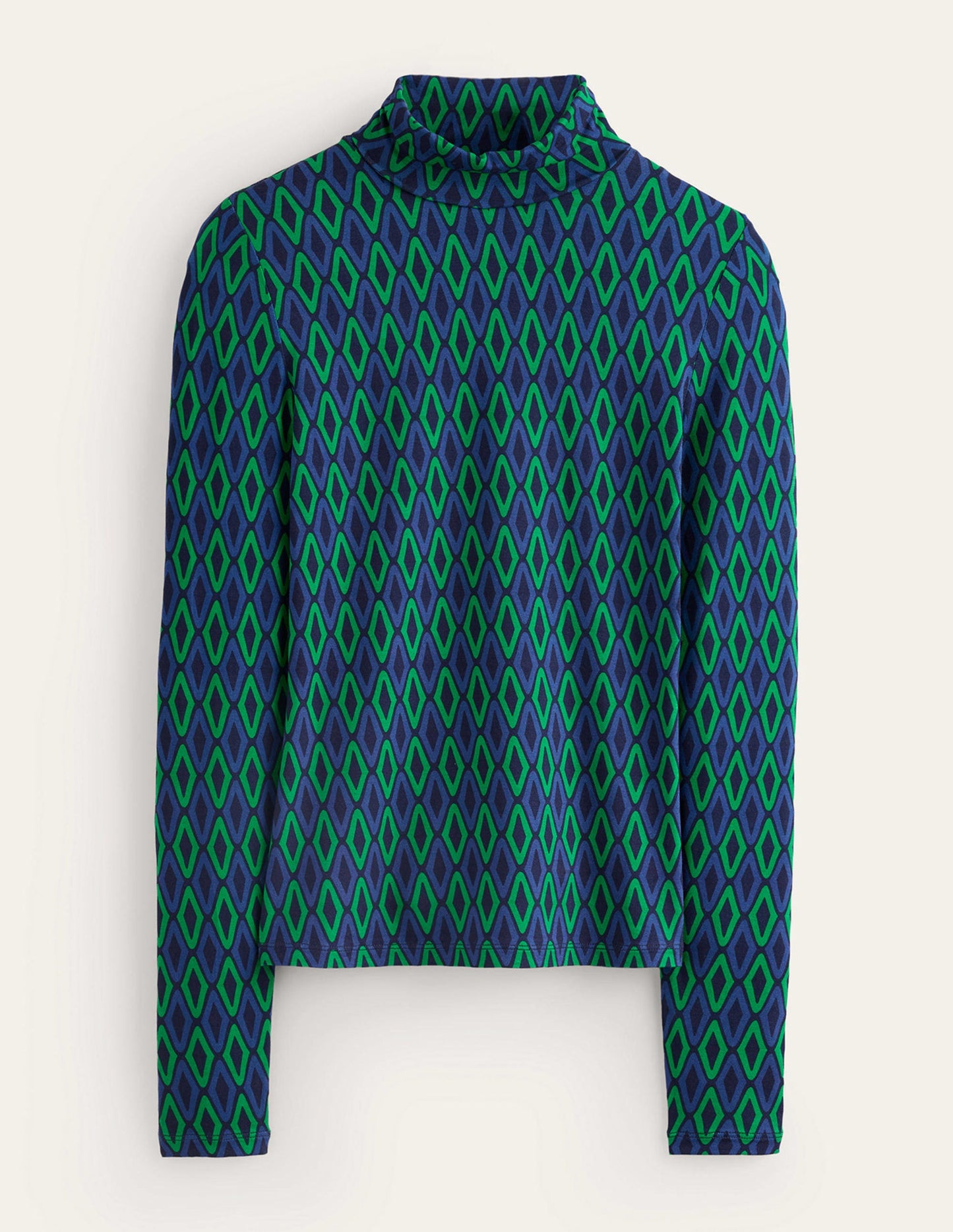 Polly Jersey Top-Atlantic, Azure