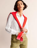 Romantic Textured Top-White