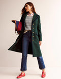 Tipped Military Coat-Chatsworth Green