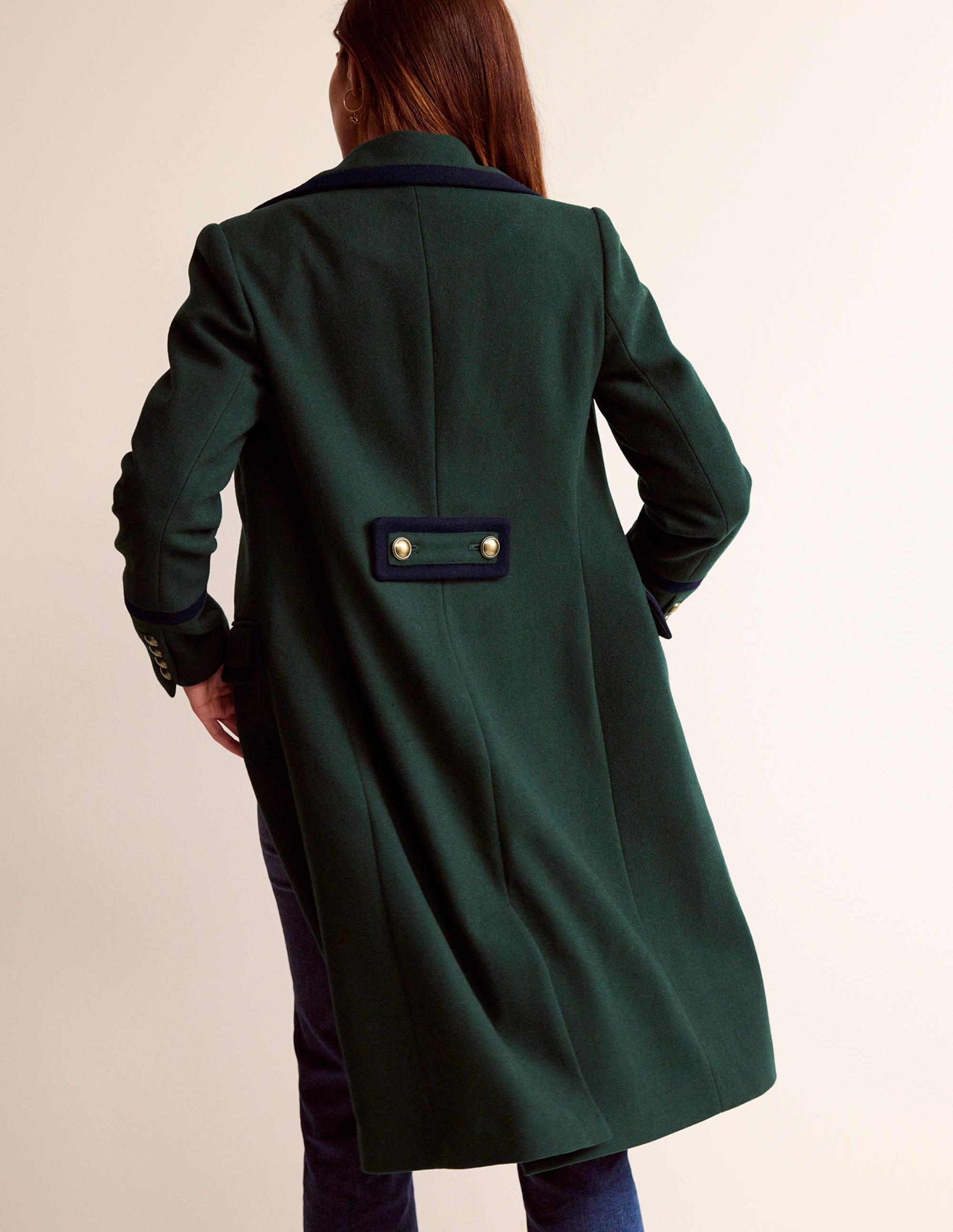 Tipped Military Coat-Chatsworth Green - Image 3