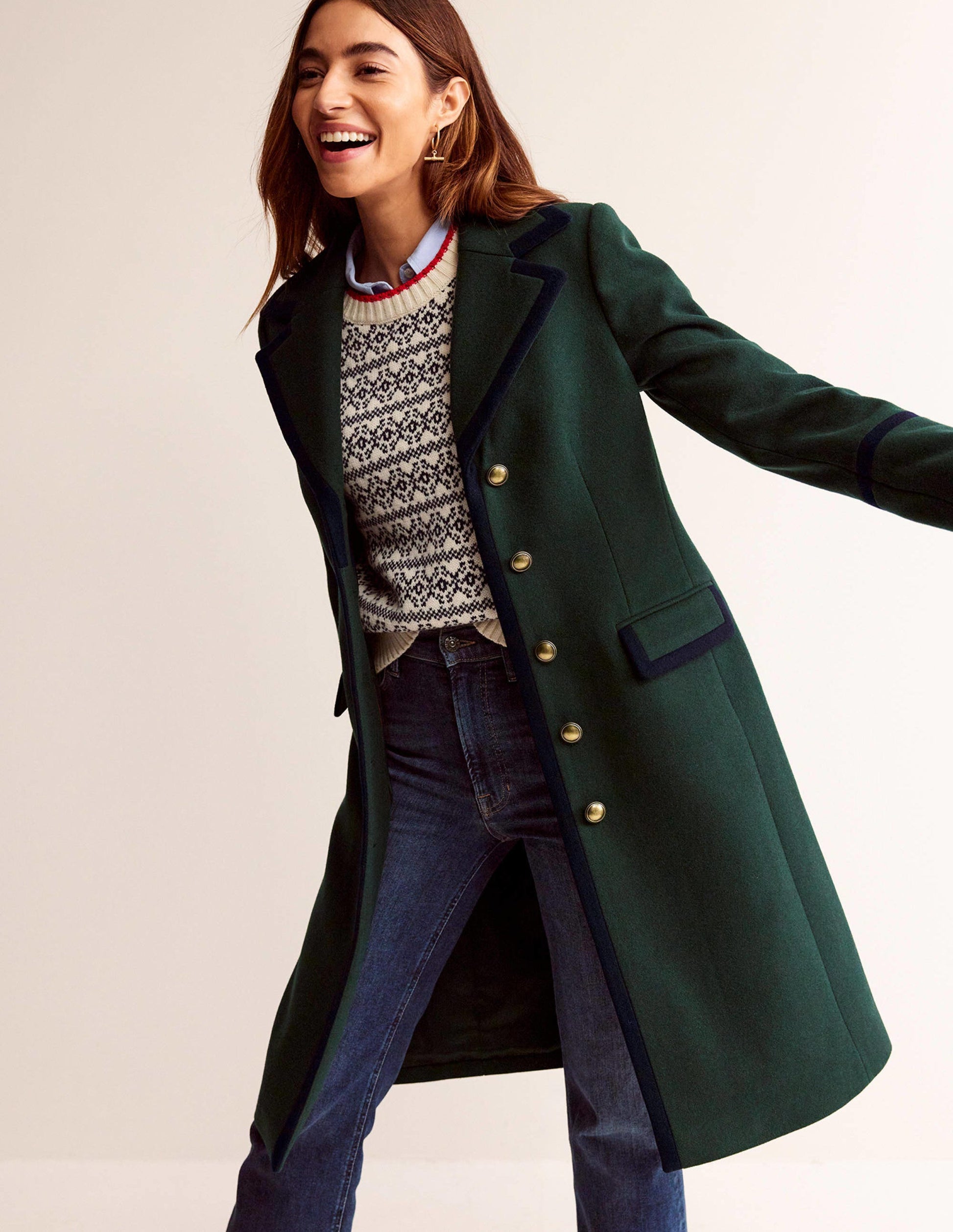 Tipped Military Coat-Chatsworth Green-4