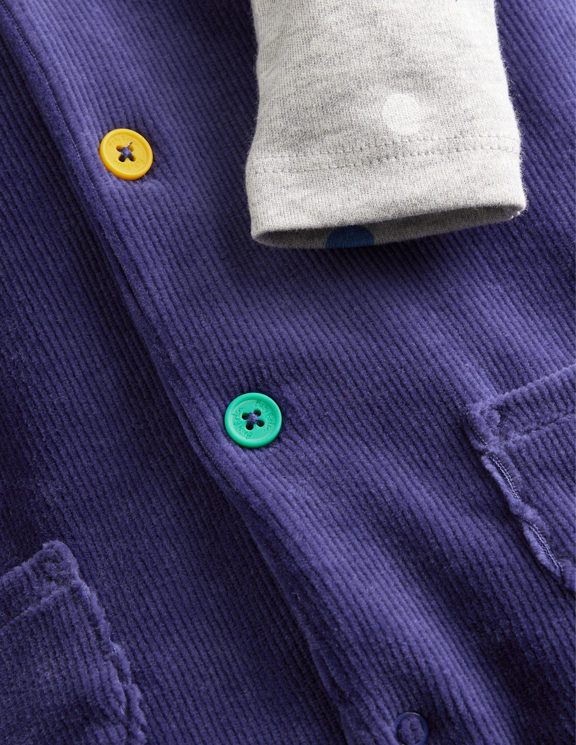 Jersey Cord Dungaree Set-Starboard Blue-3