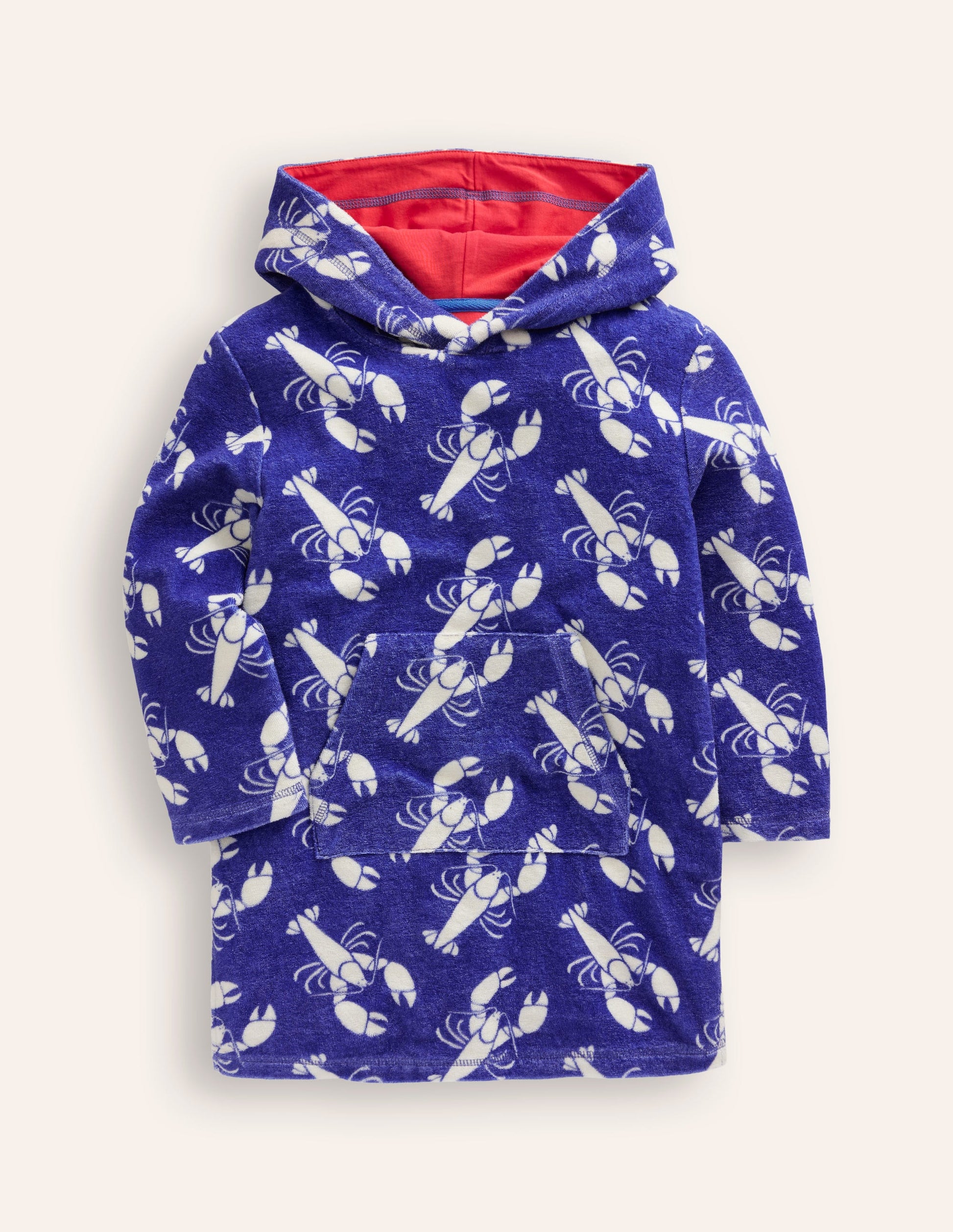 Towelling Throw-on-Navy Lobster-1
