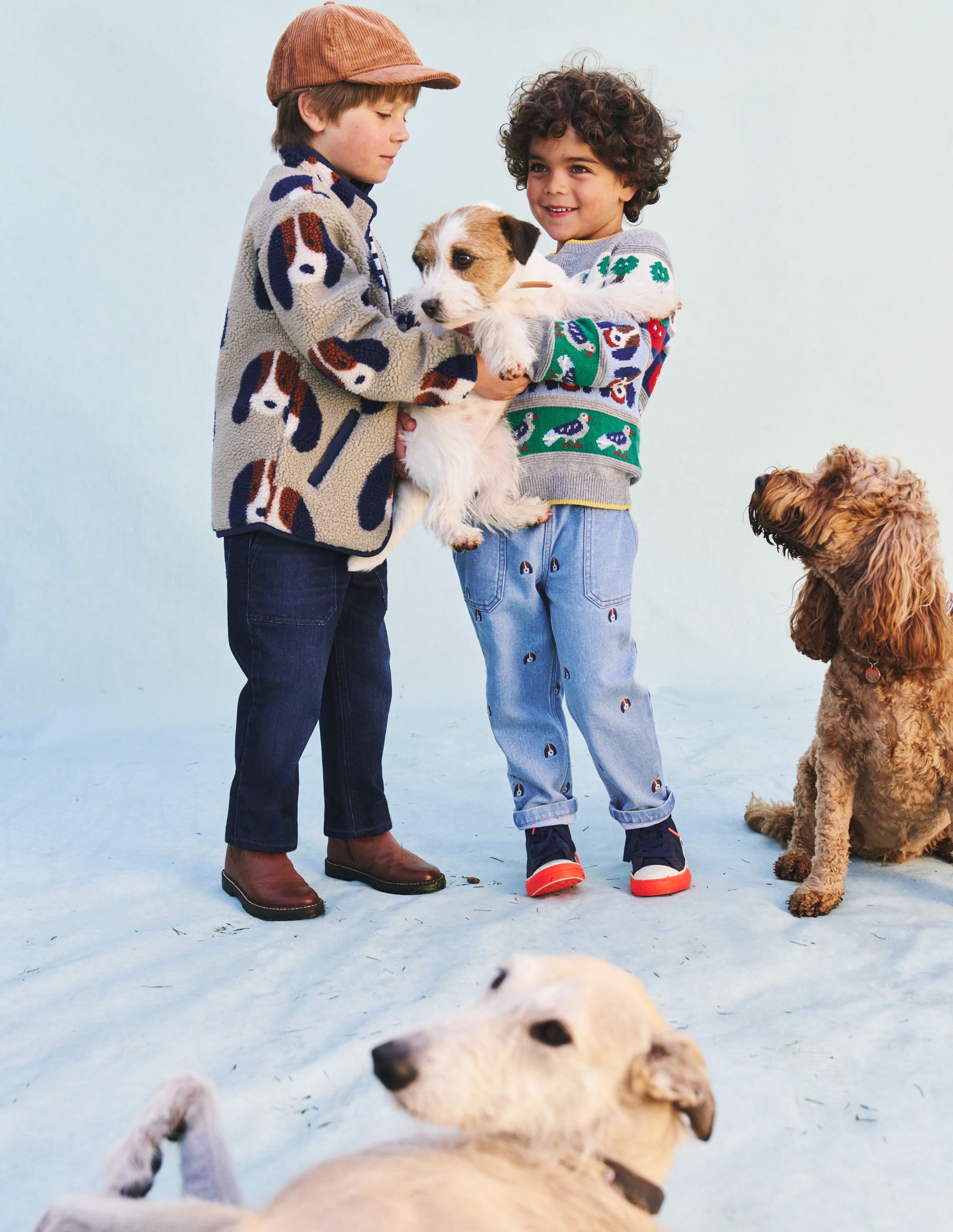 Fun Pull On Jeans-Denim Pup Embroidery - Image 5