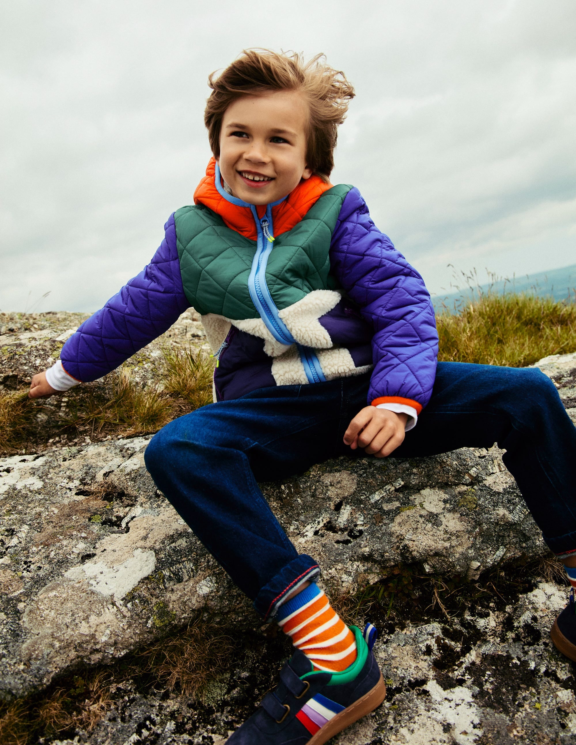 Borg Mix Jacket-Multi - Image 6