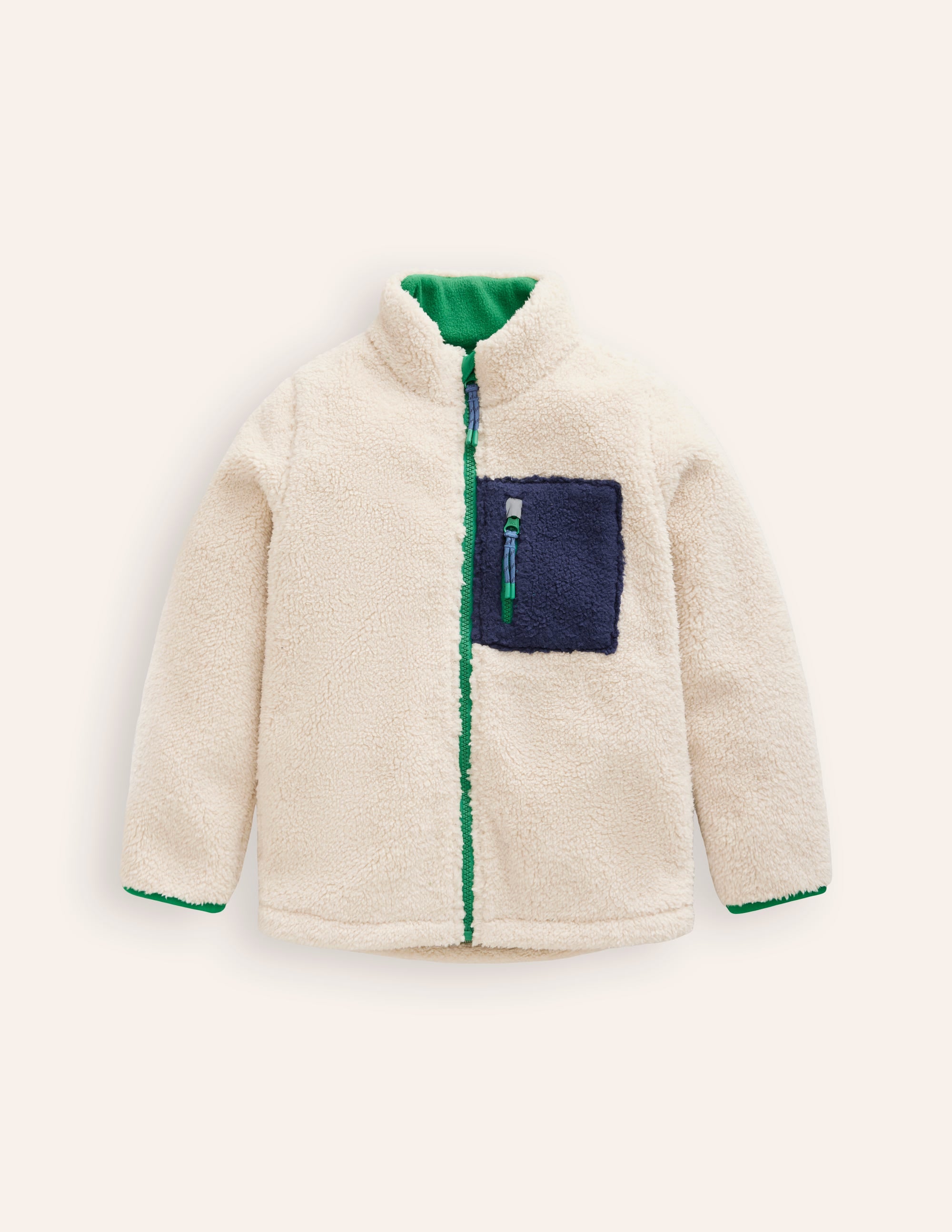 Cosy Windproof Fleece-Natural Sherpa - Image 1