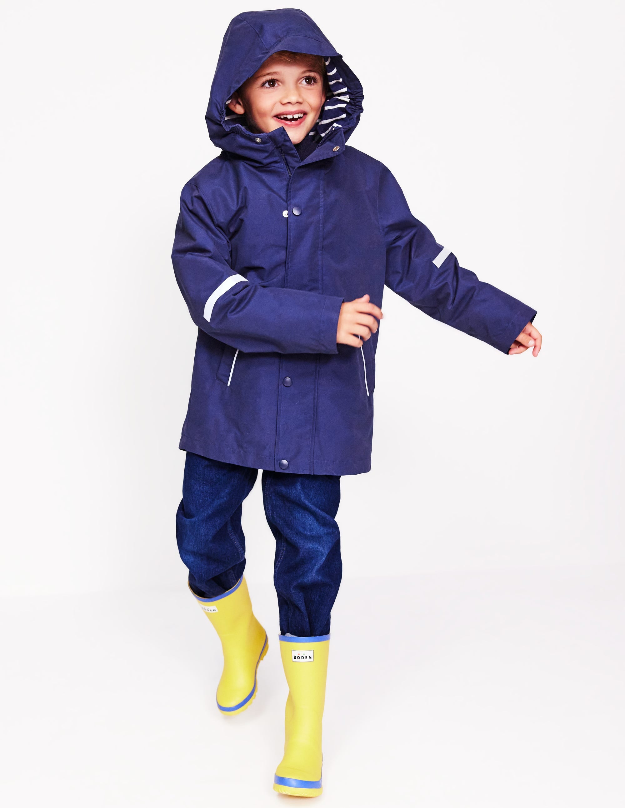 Waterproof Fisherman's Jacket-College Navy - Image 9