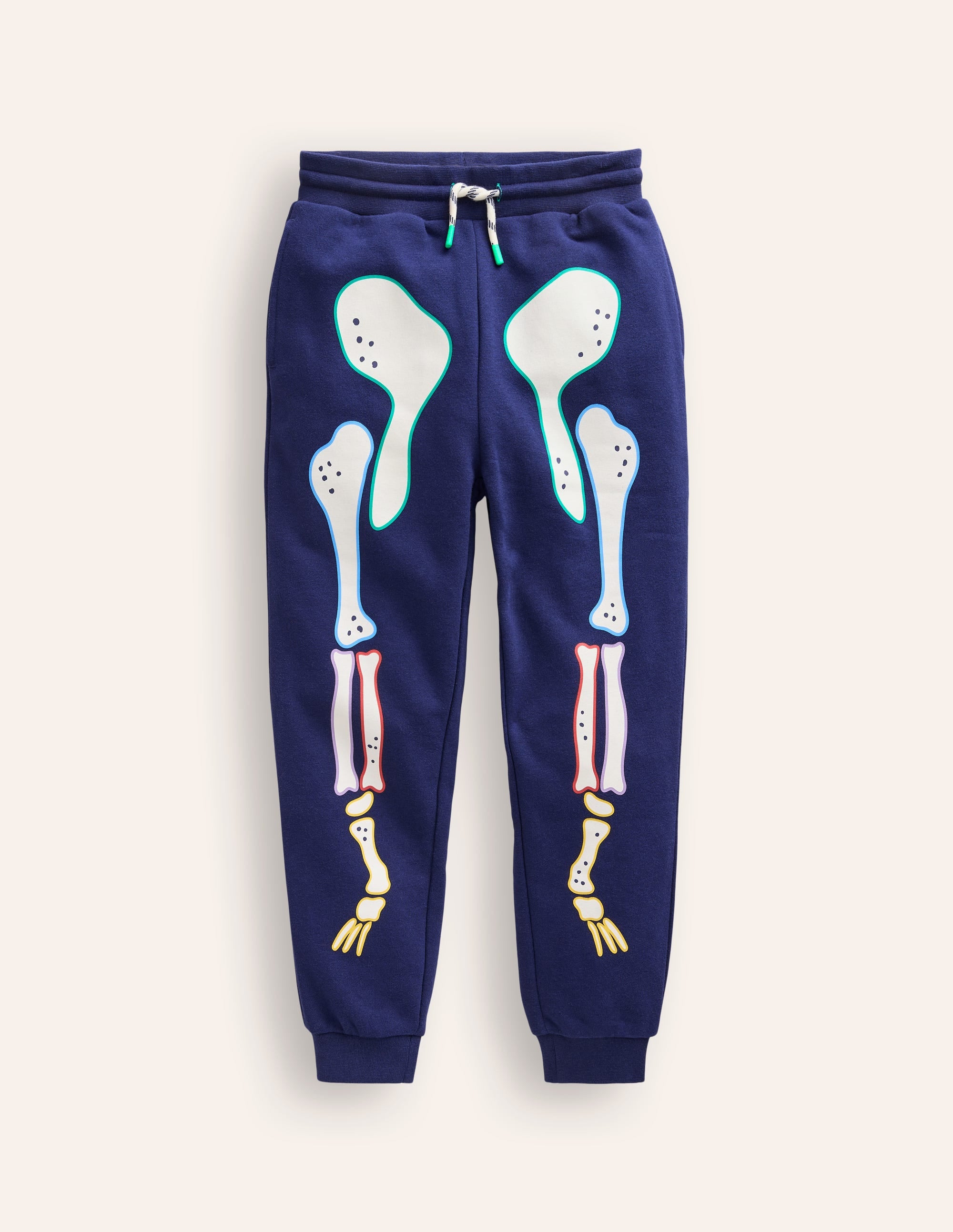 Glow Halloween Joggers-College Navy - Image 1