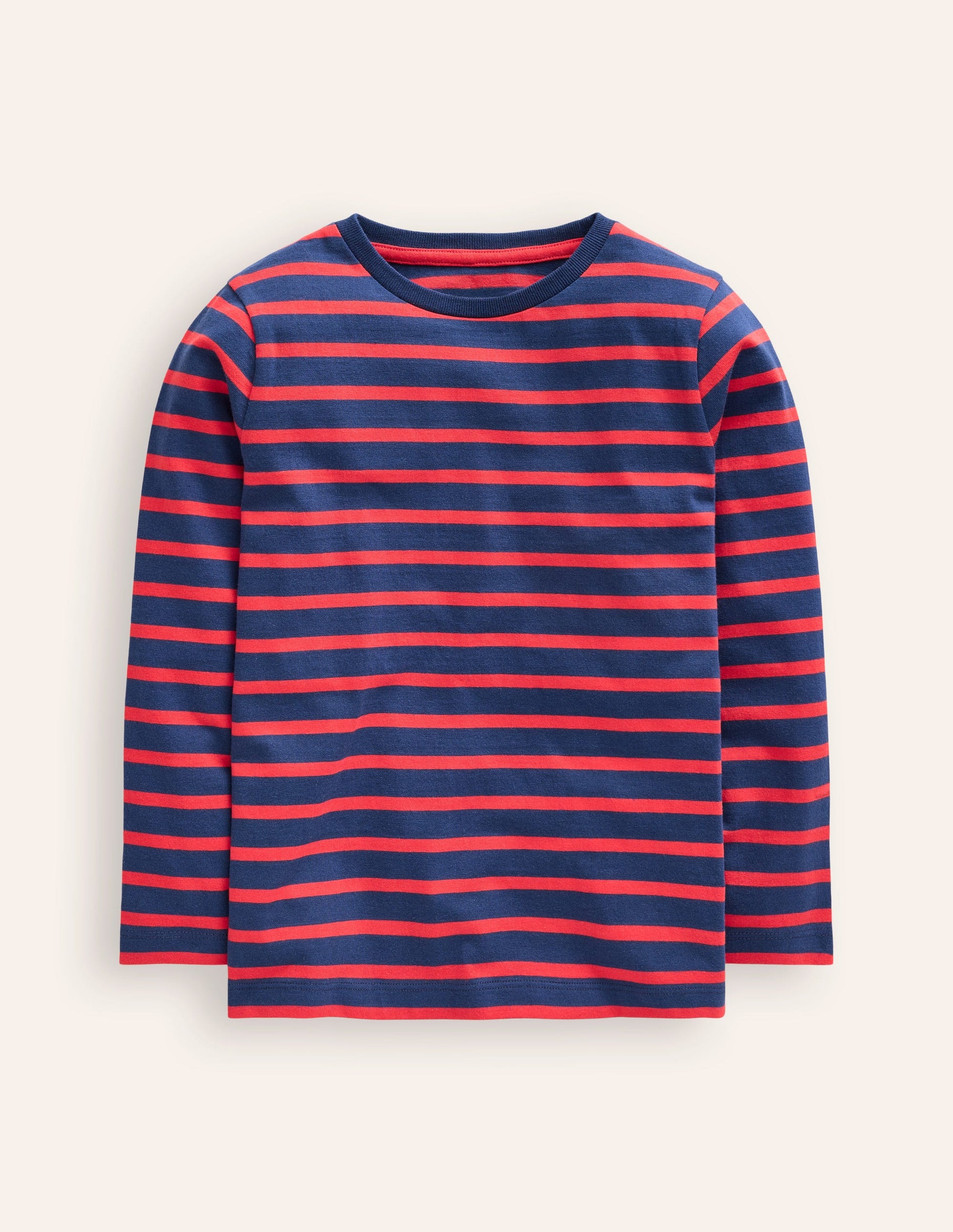 Everyday Breton T-Shirt-Starboard / Strawberry Tart-1