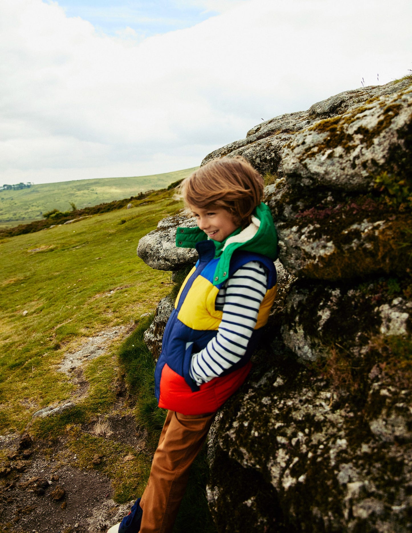 2-in-1 Puffer Coat-Multi Stripe