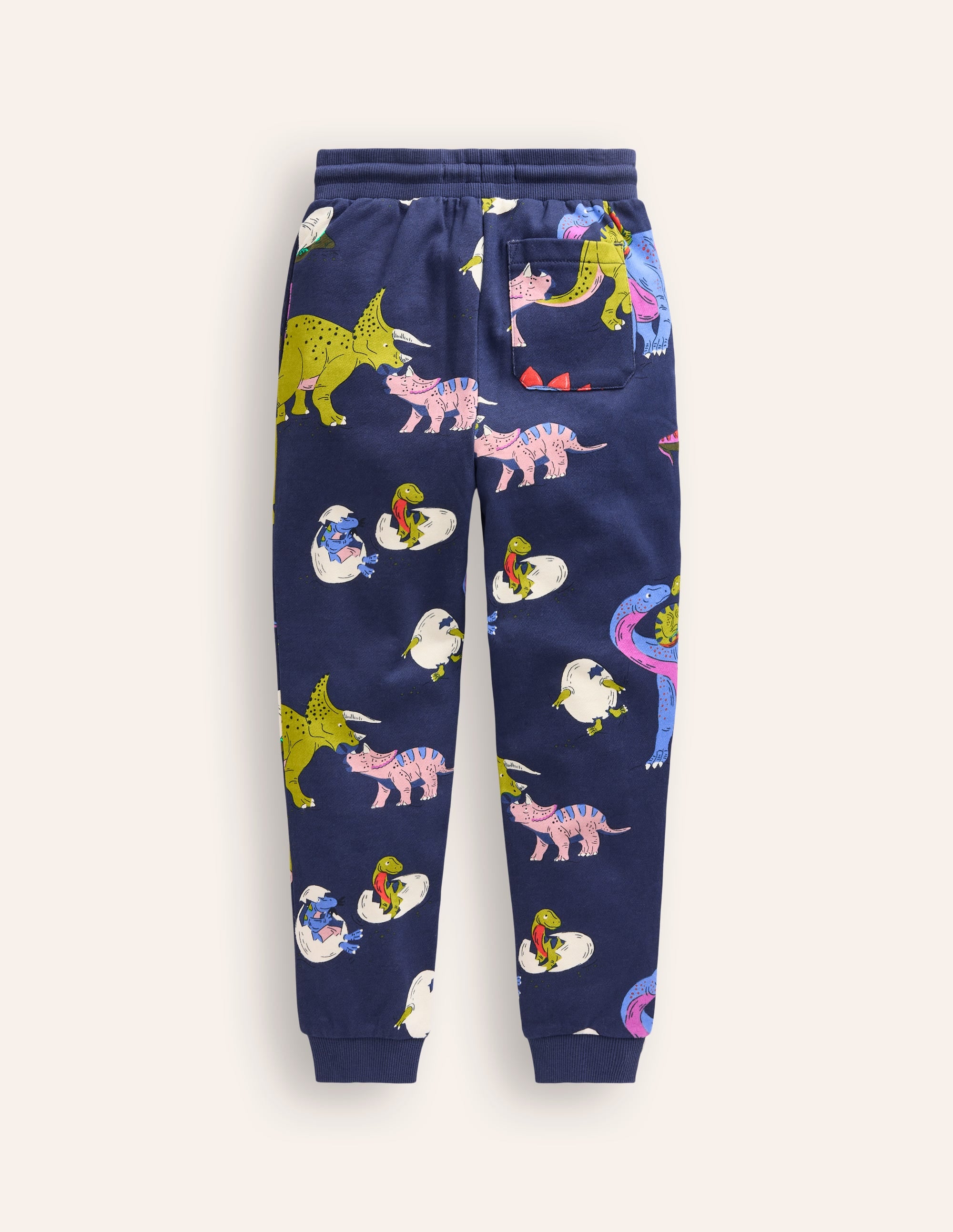 Printed Joggers-Multi Dino Family - Image 3
