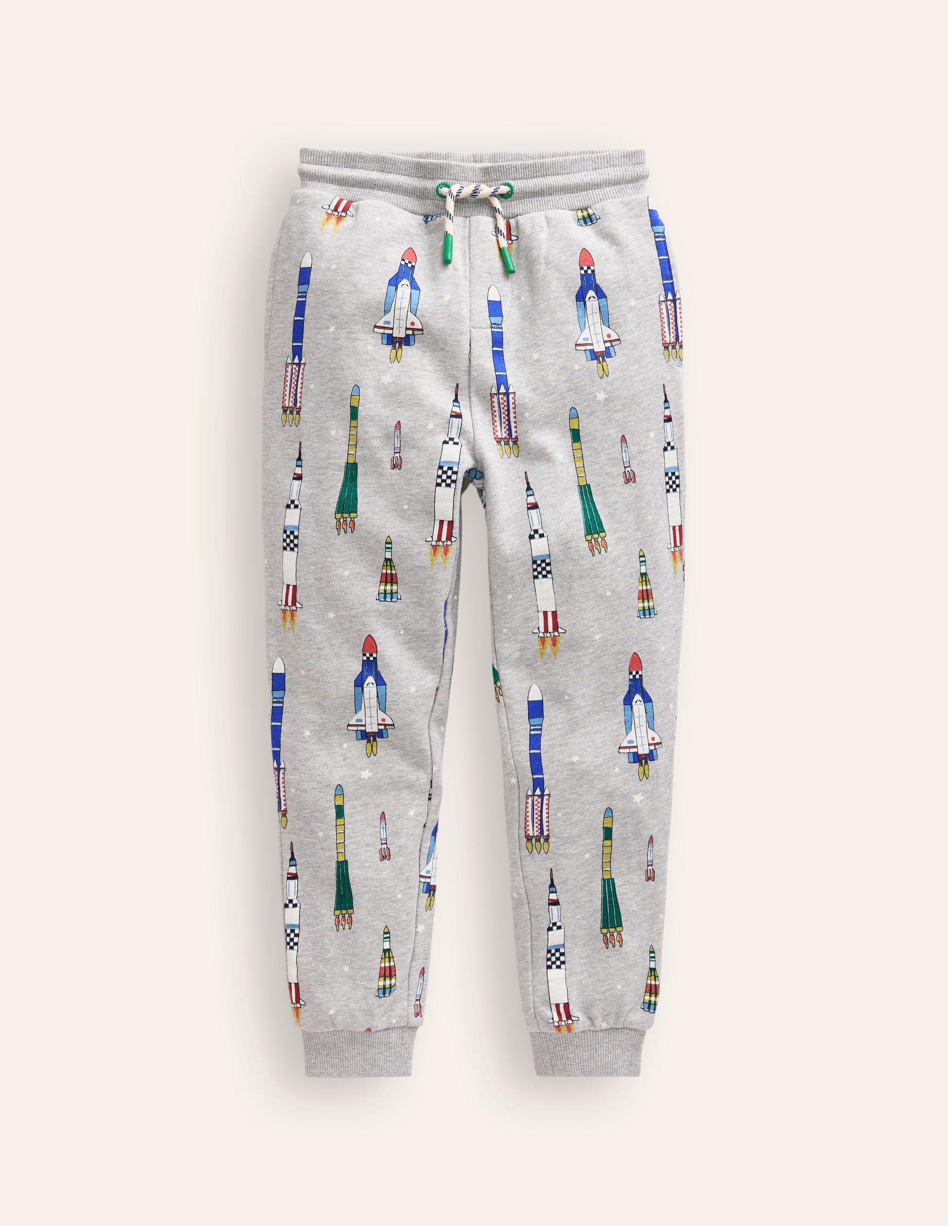 Printed Joggers-Grey Multi Rockets-1