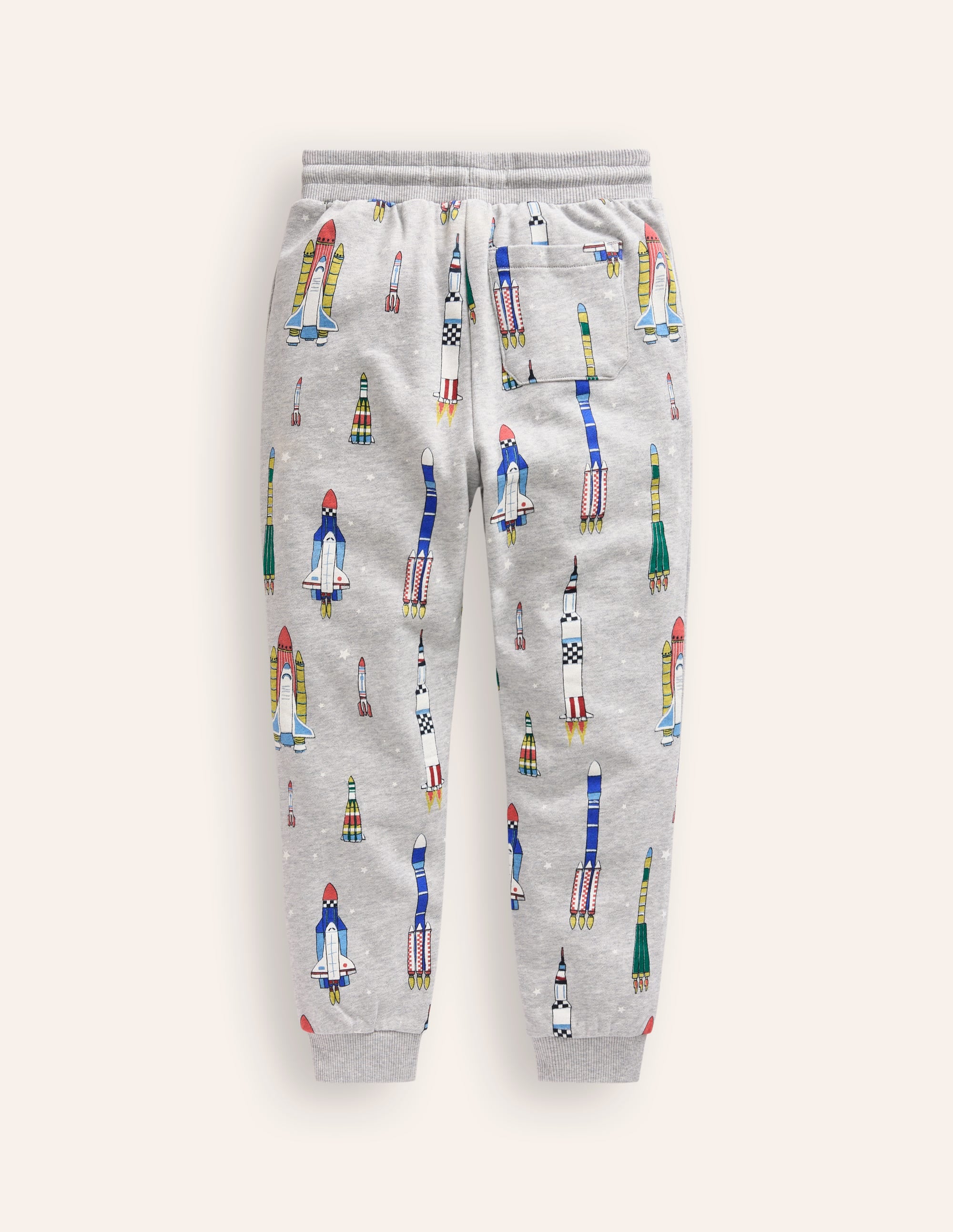 Printed Joggers-Grey Multi Rockets - Image 2