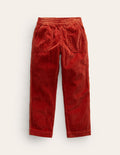 Pull-on Cord Trousers-Roasted Chestnut