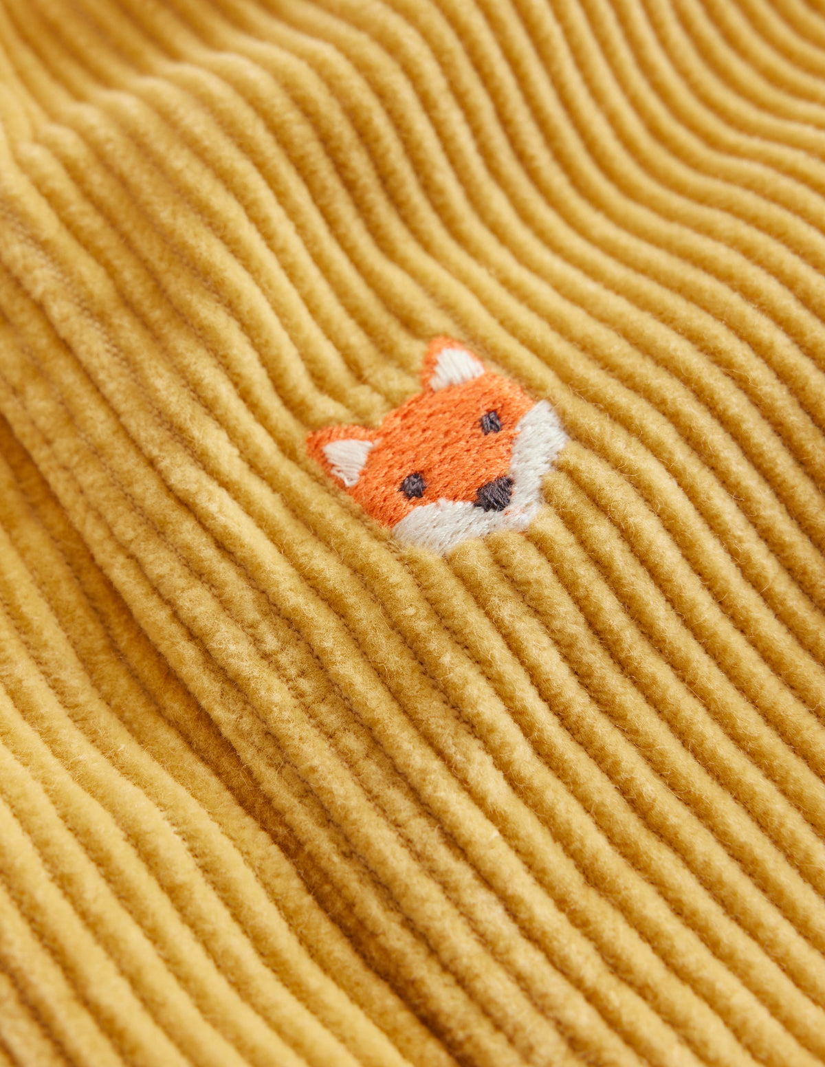 Pull-On Cord Trousers-Honeycomb Yellow Foxes - Image 3