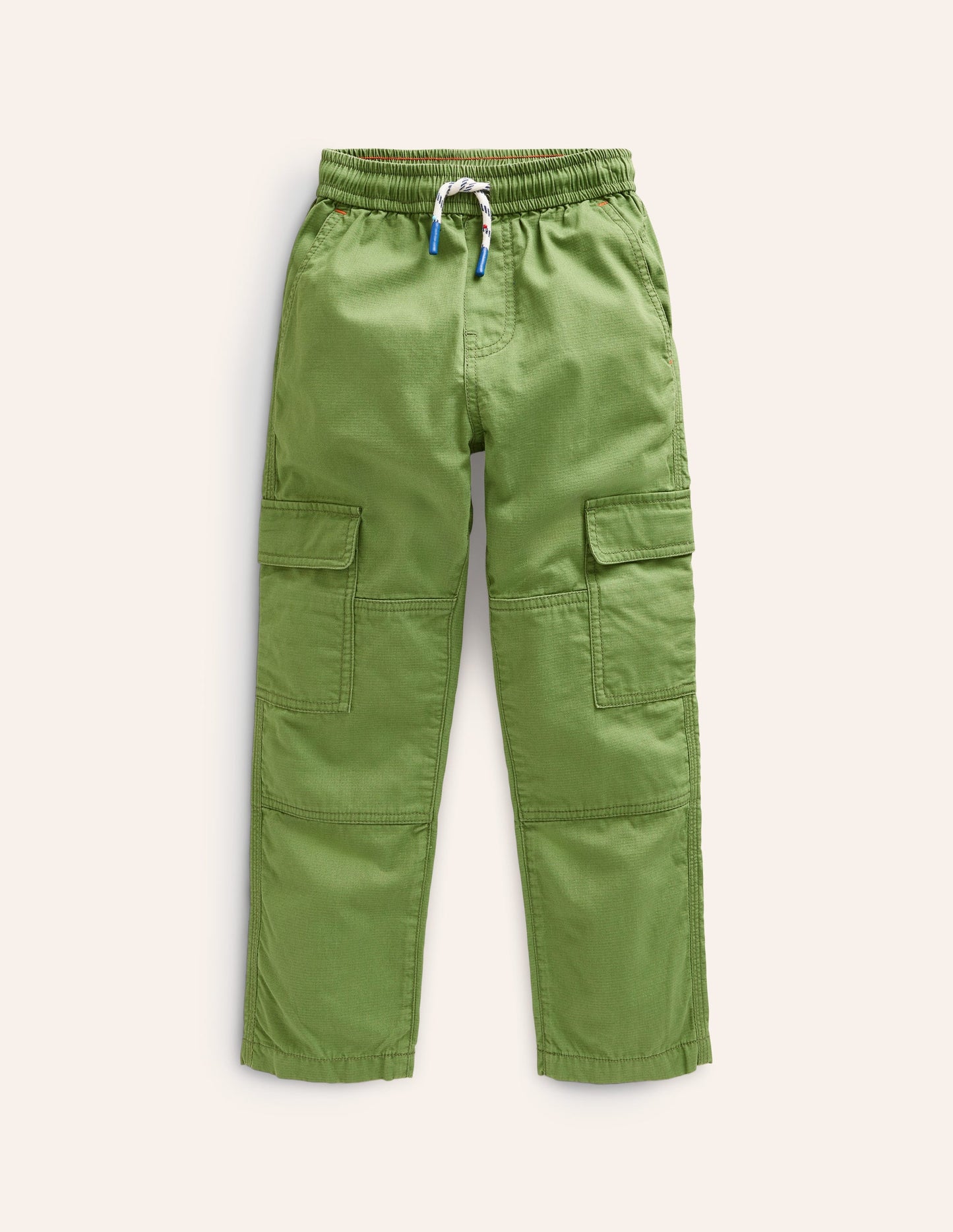 Cargo Pull On Trousers-Leaf Green