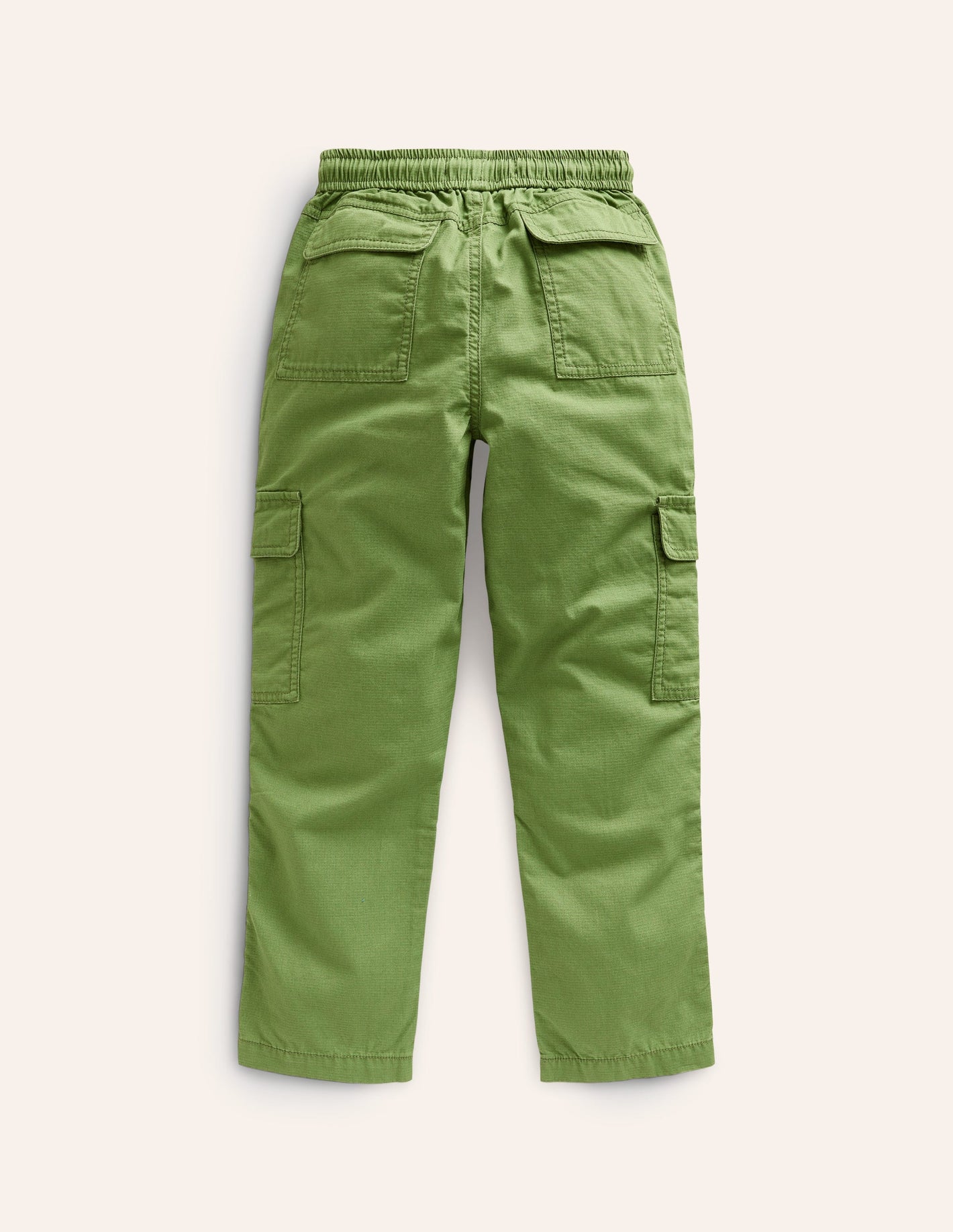 Cargo Pull On Trousers-Leaf Green