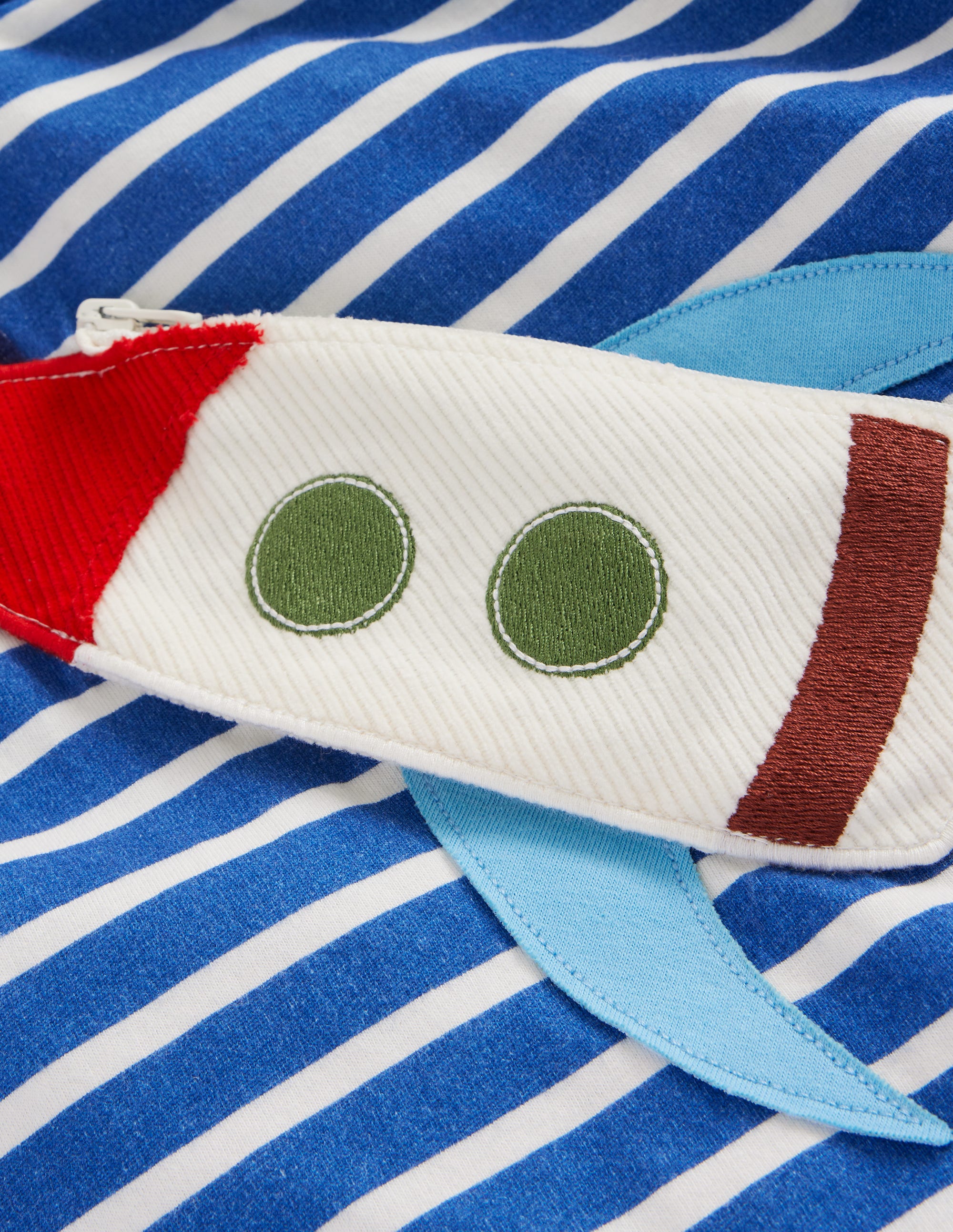 Novelty Bag T-shirt-Delft and Ivory Stripe - Image 3