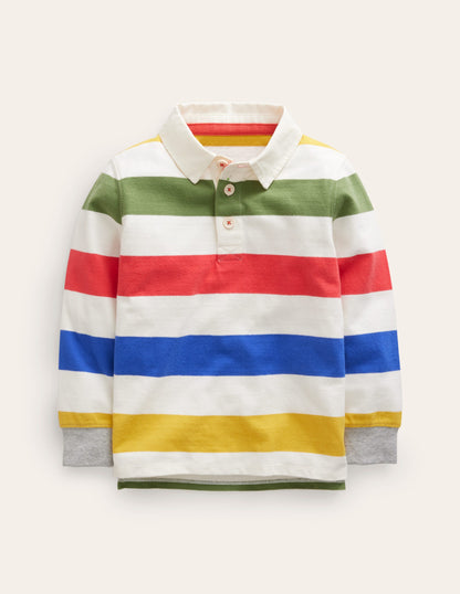 Classic Rugby Shirt-Rainbow Stripe