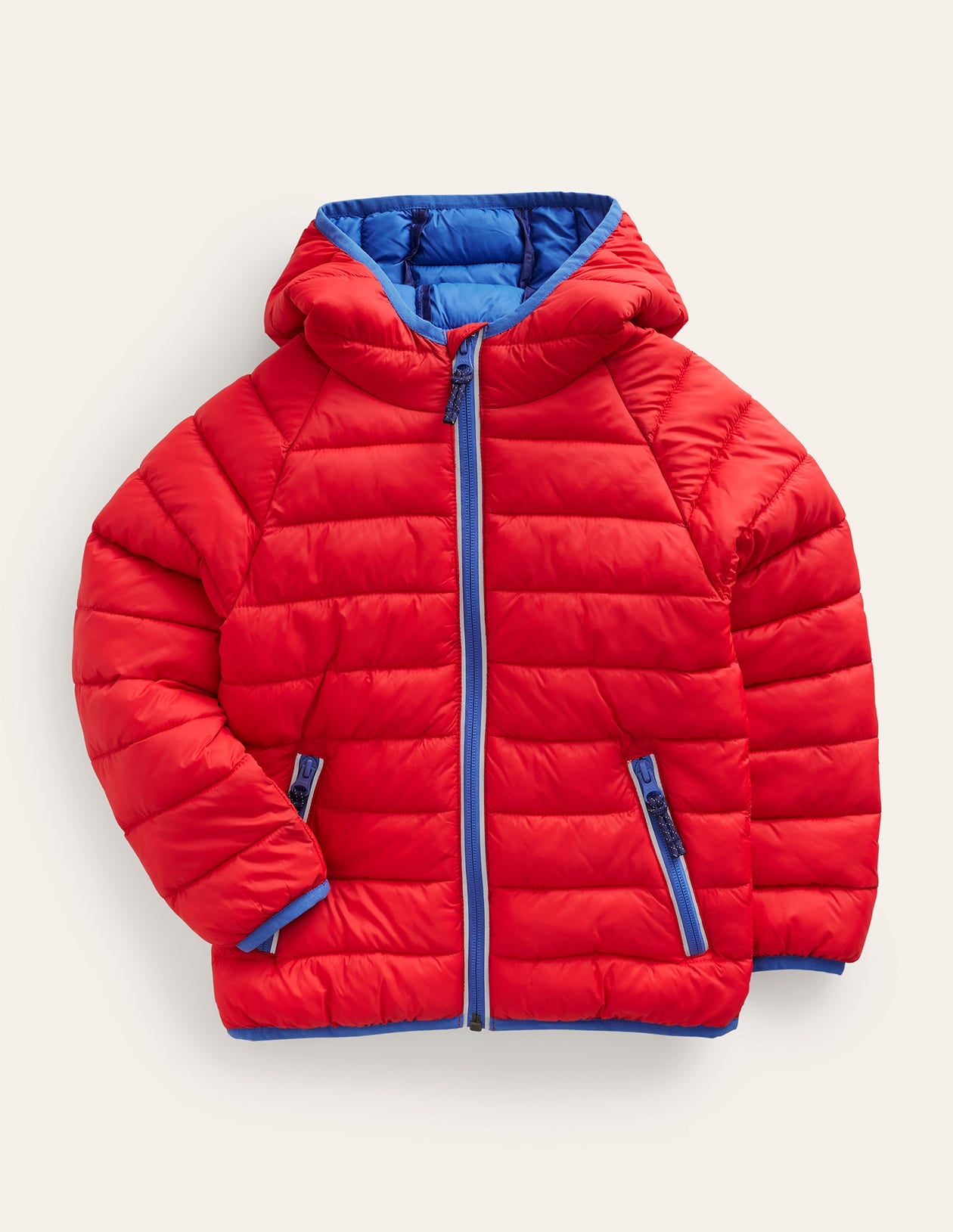Pack-away Padded Jacket-Red - Image 1