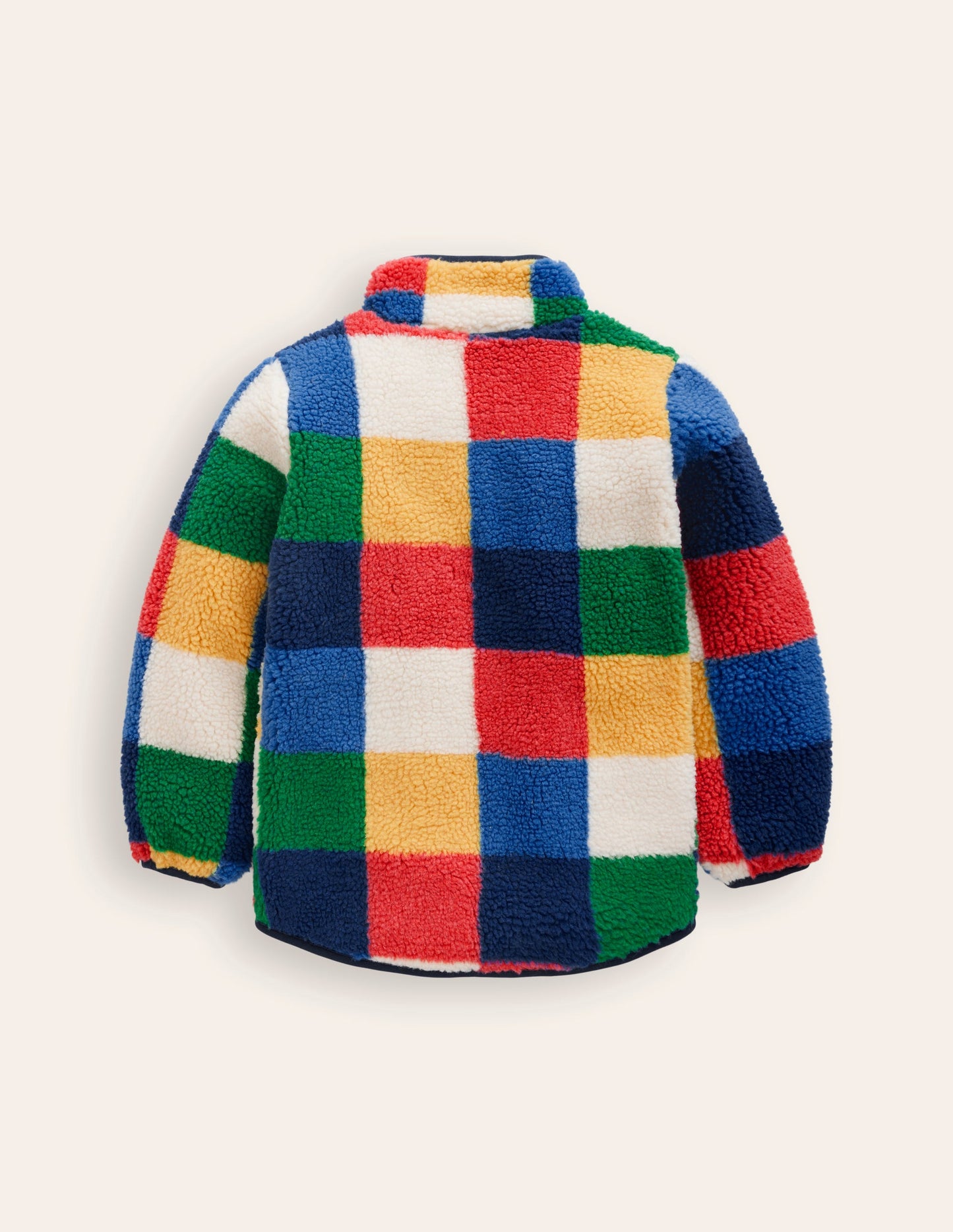 Cosy Borg Jacket-Multi Check