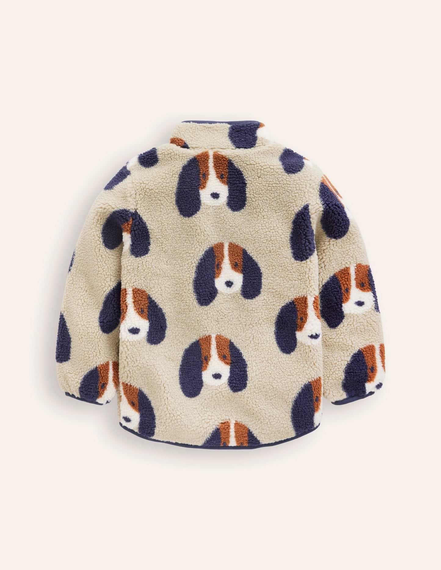 Cosy Borg Jacket-Oatmeal Pups