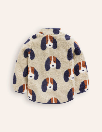 Cosy Borg Jacket-Oatmeal Pups-7